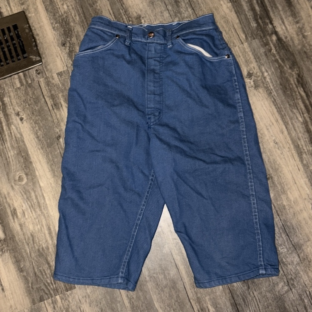 VINTAGE 70s Maverick long Jean shorts - woman’s size 25 waist excellent cond - Picture 5 of 7